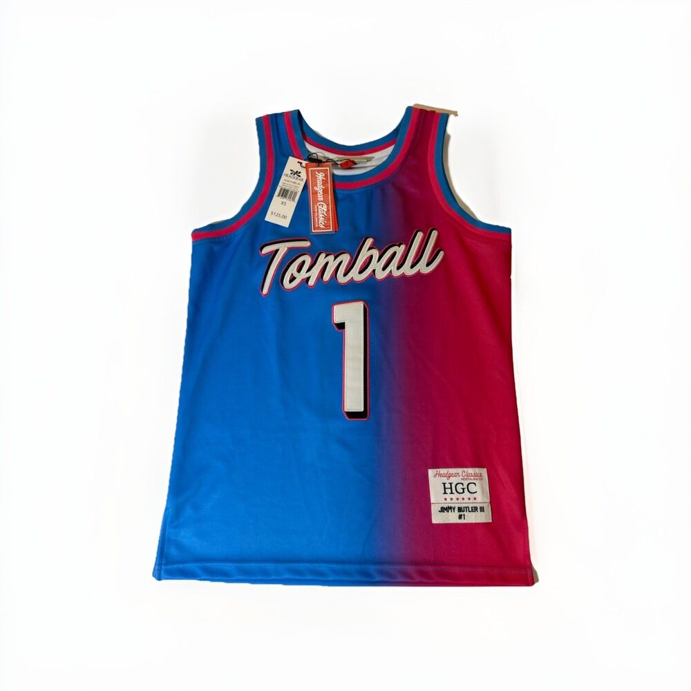 Men's JIMMY BUTLER #1 Tomball HIGHSCHOOL Basketball Jersey Headgear Classics XS